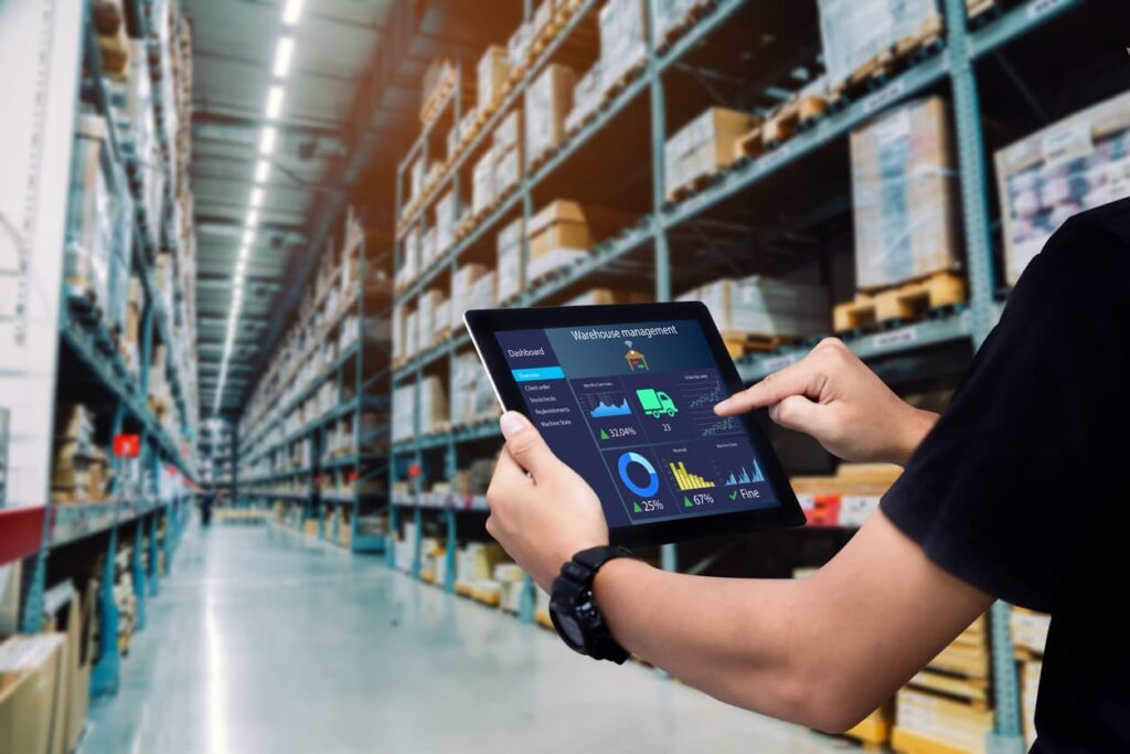 logiciel logistique sur tablette