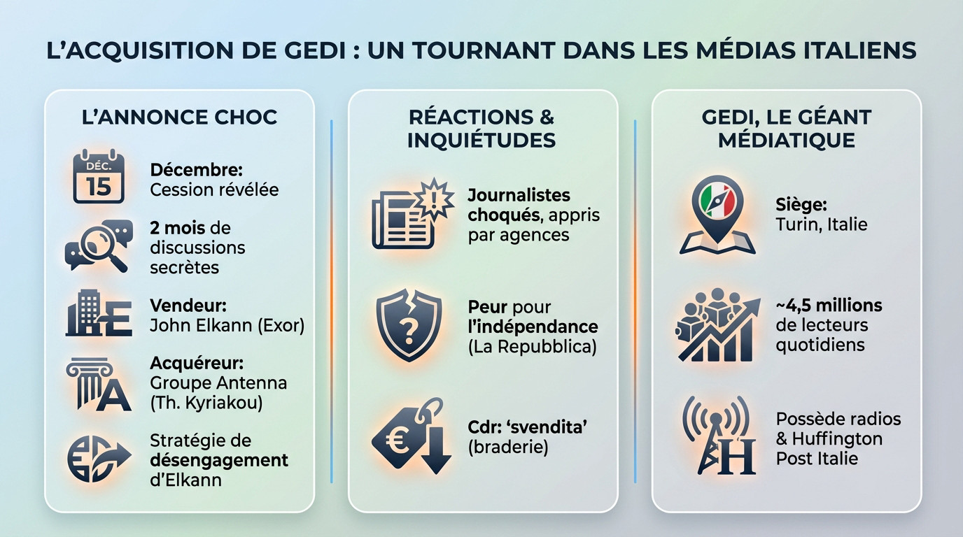 Journaux italiens La Repubblica et La Stampa concernés par la cession du groupe Gedi