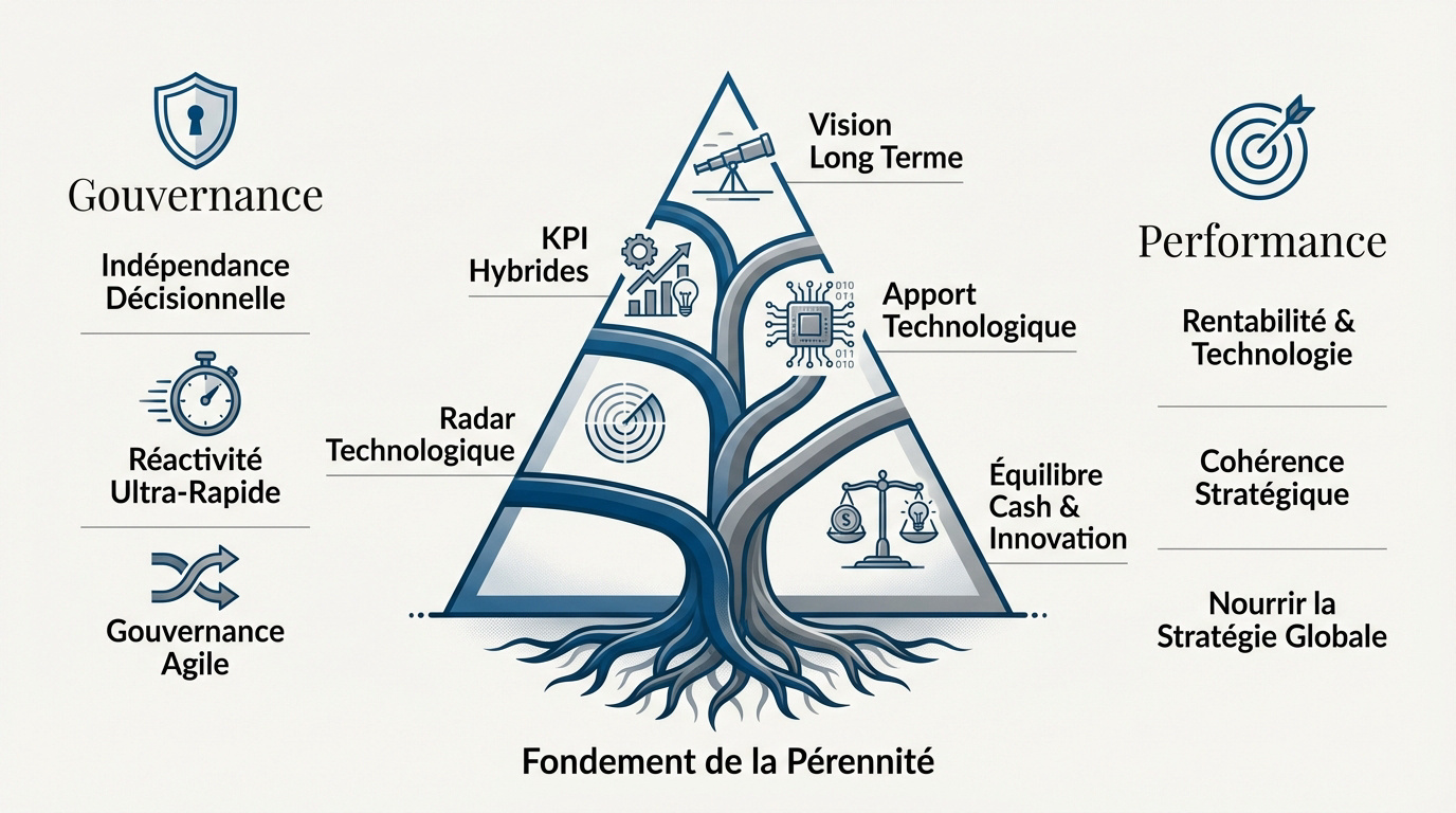 Schéma de l'alignement stratégique et de la gouvernance dans le capital-risque d'entreprise