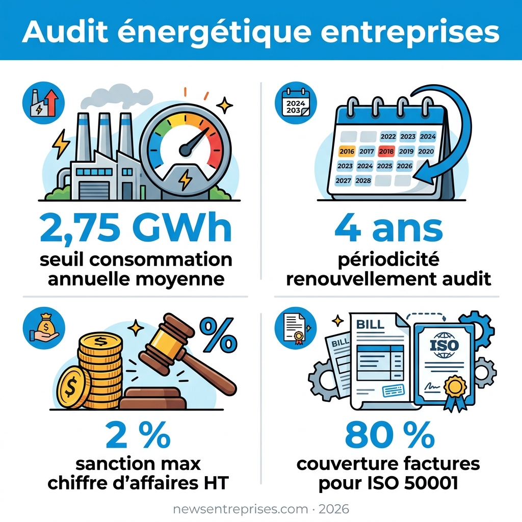 Infographie — audit énergétique entreprises