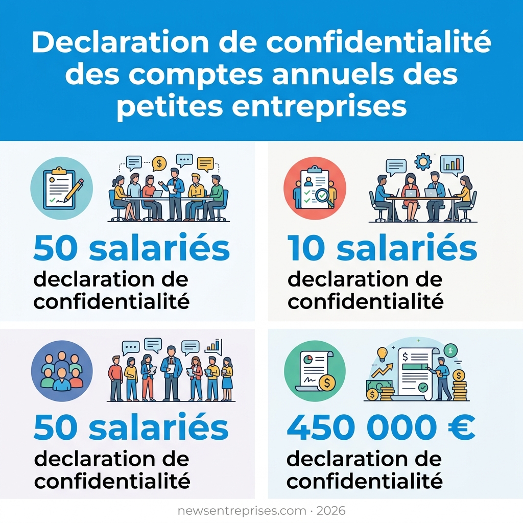 Infographie — declaration de confidentialité des comptes annuels des petites entreprises